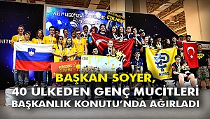 Başkan Soyer, 40 ülkeden genç mucitleri Başkanlık Konutu’nda ağırladı