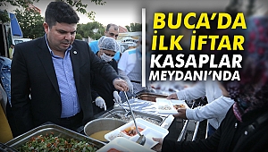 Buca'da ilk iftar Kasaplar Meydanı'nda