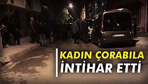 Kadın çorabıyla intihar etti