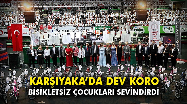 Karşıyaka’da dev koro bisikletsiz çocukları sevindirdi
