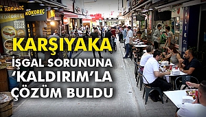 Karşıyaka işgal sorununa ‘kaldırım’la çözüm buldu