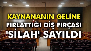 Kaynananın geline fırlattığı diş fırçası 'silah' sayıldı