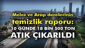 Meles ve Arap derelerinin temizlik raporu: 10 günde 18 bin 500 ton atık çıkarıldı