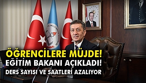 Öğrencilere müjde! Eğitim Bakanı Açıkladı! Ders Sayısı ve saatleri azalıyor