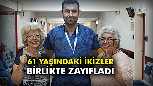 61 yaşındaki ikizler birlikte zayıfladı