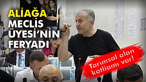 Aliağa Meclis üyesinin feryadı: Tarımsal alan katliamı var!