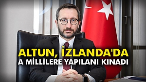 Altun, İzlanda'da A Millilere yapılanı kınadı