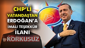 CHP’li vatandaştan Erdoğan’a imalı teşekkür ilanı