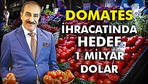 Domates ihracatında hedef 1 Milyar Dolar