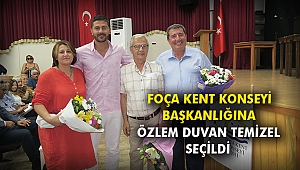 Foça Kent Konseyi Başkanliğina Özlem Duvan Temizel seçildi