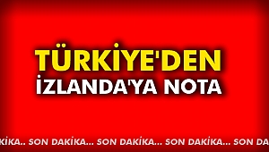 Türkiye'den İzlanda'ya Nota