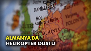 Almanya'da helikopter düştü