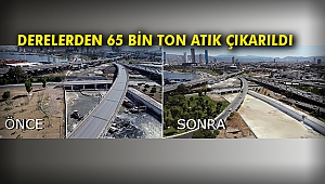 Derelerden 65 bin ton atık çıkarıldı