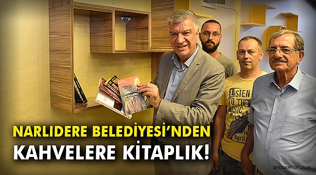 Narlıdere Belediyesi'nden kahvelere kitaplık!