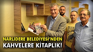Narlıdere Belediyesi'nden kahvelere kitaplık!