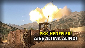 PKK hedefleri ateş altına alındı