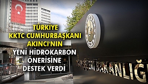Türkiye KKTC Cumhurbaşkanı Akıncı'nın yeni hidrokarbon önerisine destek verdi