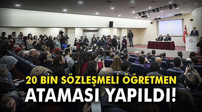 20 bin sözleşmeli öğretmen ataması yapıldı!