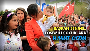 Başkan Sengel, Lösemili çocuklara umut oldu