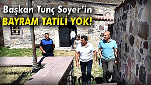 Başkan Soyer’in bayram mesaisi
