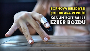 Bornova Belediyesi çocuklara verdiği kanun eğitimi ile ezber bozdu