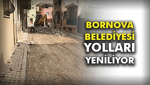 Bornova Belediyesi yolları yeniliyor
