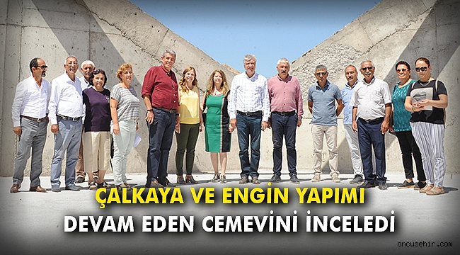 Çalkaya ve Engin yapımı devam eden Cemevini inceledi