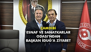 Çamdibi Esnaf ve Sanatkarlar Odası'ndan Başkan İduğ'a ziyaret