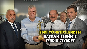 Eski yöneticilerden Başkan Engin’e tebrik ziyaret