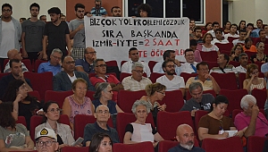 İYTE öğrencilerinden pankartlı istek