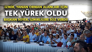 İzmir, yanan orman alanları için tek yürek oldu
