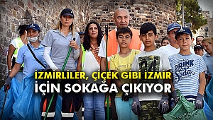 İzmirliler, çiçek gibi İzmir için sokağa çıkıyor