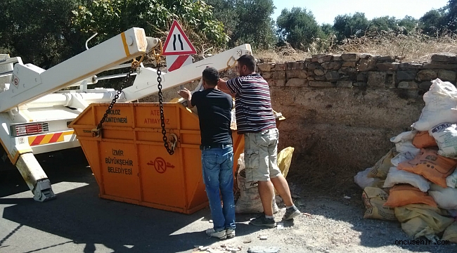 Kemalpaşa Belediyesi’nden molozlara yeni çözüm