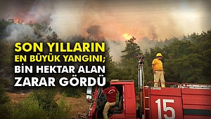 Son yılların en büyük yangını; Bin hektar alan zarar gördü