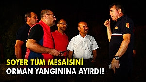 Soyer tüm mesaisini orman yangınına ayırdı