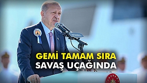 Gemi tamam sıra savaş uçağında