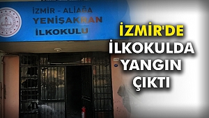 İzmir'de ilkokulda yangın çıktı