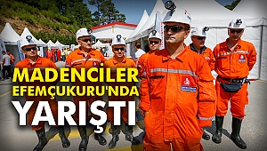 Madenciler Efemçukuru'nda yarıştı