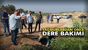 Yağmurlardan önce dere bakımı