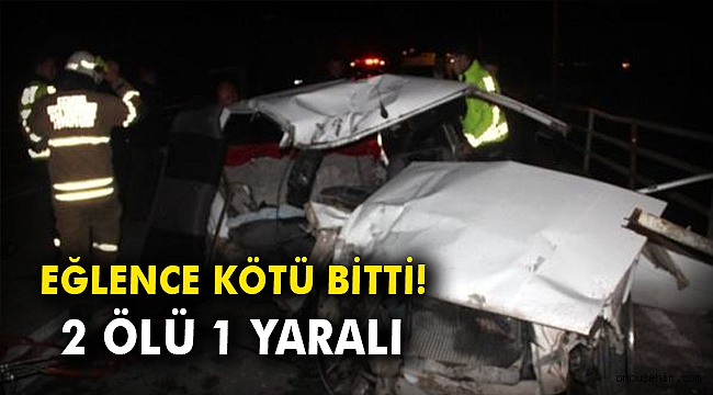 Eğlence kötü bitti! 2 ölü 1 yaralı
