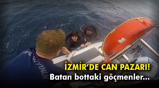 İzmir’de can pazarı! Batan bottaki göçmenler...