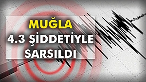 Muğla 4.3 şiddetiyle sarsıldı