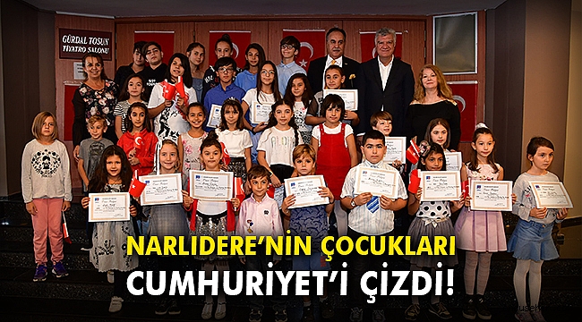 Narlıdere’nin çocukları Cumhuriyet’i çizdi!