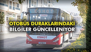 Otobüs duraklarındaki bilgiler güncelleniyor