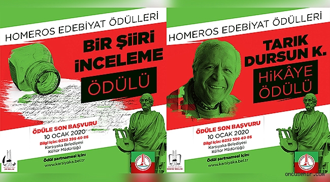 Karşıyaka Belediyesi'nden Homeros Edebiyat Ödülleri