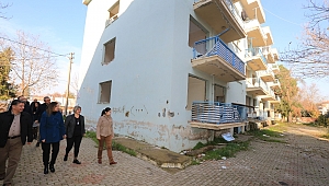 Efes Selçuk Belediyesi lojmanlarının yıkımına başlandı