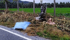 İzmir'de motosikletiyle kaza yapan sürücünün cesedi bulundu
