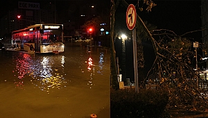 İzmir'de sağanak etkili oldu