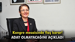 Kongre mesaisinde flaş karar! Aday olmayacağını açıkladı