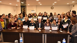 Narlıdere'nin üretici kadınlarına sertifika